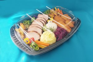 Hidegkonyhai műanyag tálca KICSI fekete (207 Ft/db) + választható fedéllel