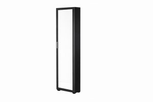 Keskeny cipősszekrény 1 ajtós tükörrel fekete vagy juhar színekben (készleten)