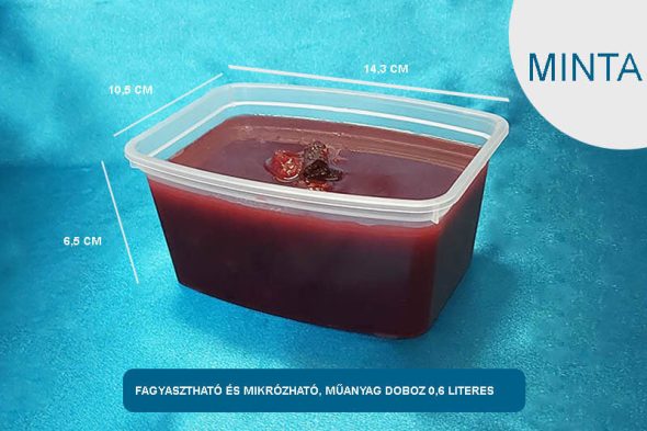 Fagyasztható és mikrózható, műanyag doboz - MINTA - válasszon típust - Image 3